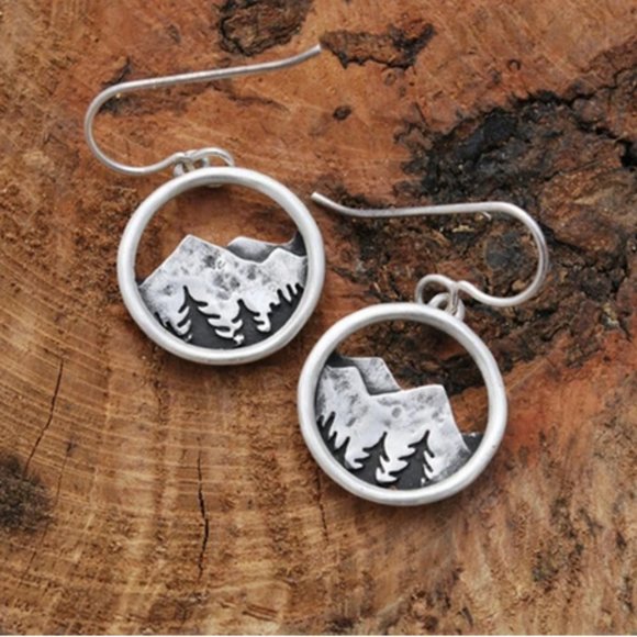 The Mountains Are Calling Earrings - Picture 2 of 5